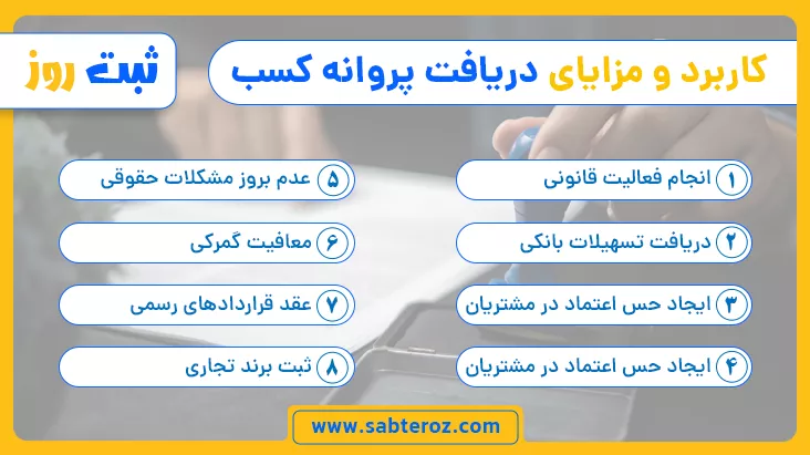 مزایای پروانه کسب